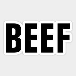 Beef Word - Simple Bold Text Sticker